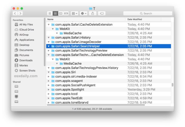 utilties for cleaning temp files on mac